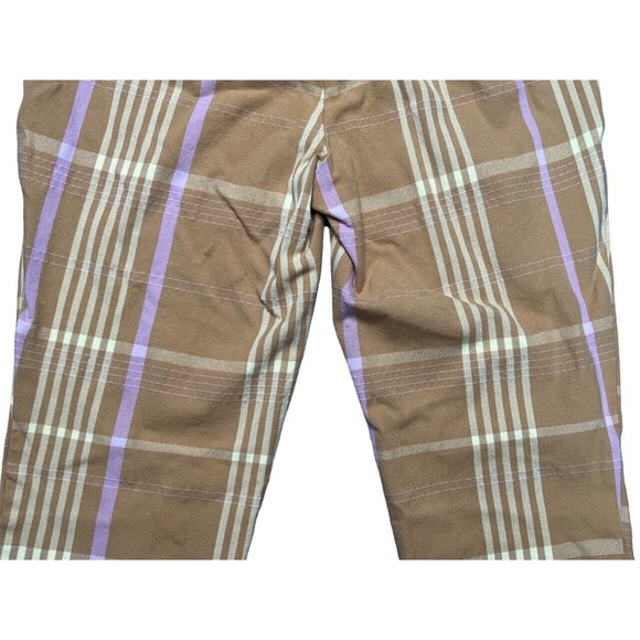 Anthropologie Yellow Plaid Boot Cut Pants - Picture 10 of 15